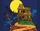 Coloring page Haunted house painted byKArenLee