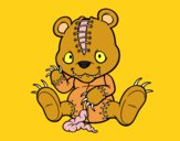 Coloring page Scary teddy bear painted byKArenLee
