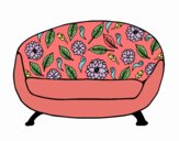 Coloring page Vintage Couch painted byCaryAnn