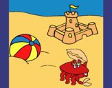 Coloring page Beach 2 painted byKArenLee