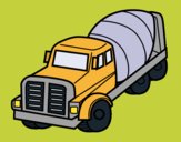 Coloring page Concrete Mixer Truck painted byKArenLee