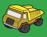 Coloring page Dump truck painted byKArenLee