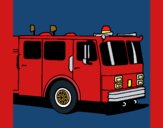 Coloring page Fire engine painted byKArenLee