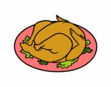 Coloring page Roasted chicken painted byvaishu