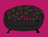 Coloring page Vintage Couch painted byCharlotte