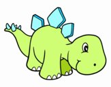 Baby stegosaurus