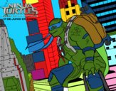 Coloring page Michelangelo  Nija Turtles painted byLexi