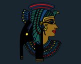 Coloring page Cleopatra profile painted byCharlotte