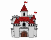 Coloring page Fantasy castle painted byBell