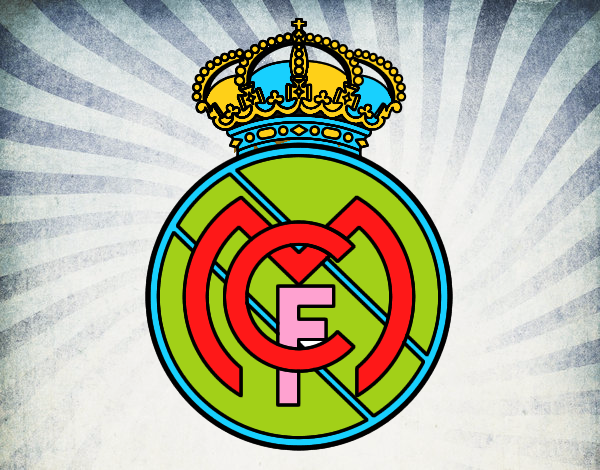 Colored page Real Madrid C.F. crest painted by User not registered