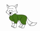 Coloring page A fox painted byCelinaSw