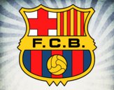 Coloring page F.C. Barcelona crest painted byLexi882