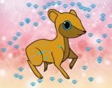 Coloring page Little fawn painted byGramanana4