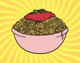 Coloring page Spaghetti painted byJijicream