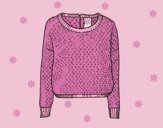 Coloring page Sweater of wool painted byAnia