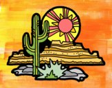 Coloring page Colorado Desert painted bydlove