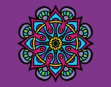 Coloring page Mandala arab world painted byWoolglet