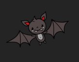 Coloring page A Halloween bat painted byimgeorgia1