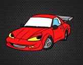 Coloring page Sports car with aileron painted byAnia