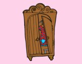 Coloring page Wardrobe painted byAnia
