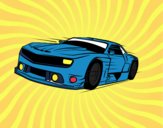 Coloring page Fast sports car painted byTroy
