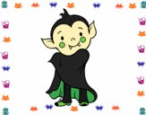 Coloring page Halloween vampire painted byjojo1pa