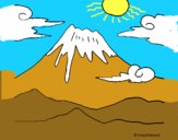 Coloring page Mount Fuji painted byALAN
