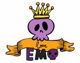 Coloring page Love Emo painted byMikayla99