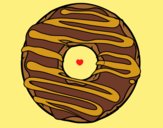 Coloring page Donut painted byAnia