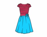 Coloring page Casual dress painted byAlexi