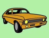 Coloring page American car painted byAnia