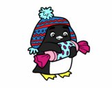 Penguin with sweet