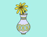 Coloring page A flower in a vase painted bybarbie_kil