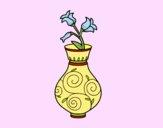 Coloring page Bellflower in a vase painted bybarbie_kil