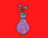 Coloring page Bellflower in a vase painted byCharlotte