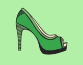 Coloring page Platform shoe painted byAnia