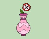 Coloring page Poppy with vase painted bybarbie_kil