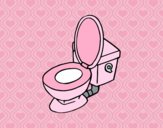 Coloring page Toilet bowl painted byAnia