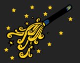 Coloring page Wizard Wand painted byCharlotte