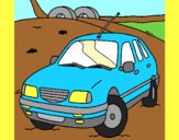 Coloring page Car on the road painted byAnia