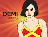 Coloring page Demi Lovato painted byAnia