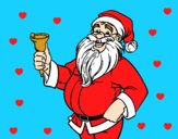 Coloring page  Santa Claus with bell painted byAnia