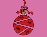 Coloring page A Christmas round ball painted byKathi