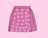 Coloring page A skirt painted byAnia
