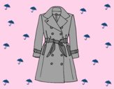 Coloring page A trench coat painted byAnia