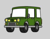 Coloring page Jeep all-terrain painted byAnia