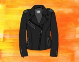 Coloring page Leather jacket painted byAnia