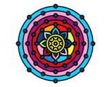 Coloring page Mandala solar system painted byKylee 