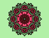 Coloring page Mandala to relax painted byKathy