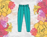 Coloring page Pleated trousers painted byAnia